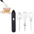 thumbnail image 2 of Clearance! Mini Hand Mixer Handheld Kitchen Mixer Egg Beater Usb Rechargeable Hand Mixer For Baking Cake Egg White Yeast Dough Include 3 Stainless Whisk, 2 of 9