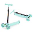 thumbnail image 2 of 3 Children's Kick Scooter Led Flash Adjustable Height Toddler Scooter - Green, 2 of 7