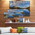 thumbnail image 3 of Panorama de Lac Transparent avec Pins - Impression sur Toile Paysage Très Grande, 3 of 4