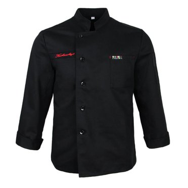 Milaget Unisex Chefs Apparel Long Sleeve Jacket Coat Kitchen Waiter Waitress Uniform - M M