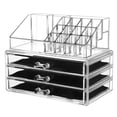 thumbnail image 3 of Detachable Acrylic Cosmetic Makeup Organizer Box, 3 Drawers Cube Jewelry Container Storage Case, 3 of 7