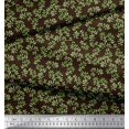 thumbnail image 3 of Soimoi Brown Rayon Fabric Leaf Leaves Print Fabric by Yard 58 Inch Wide, 3 of 3