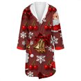 thumbnail image 4 of Women Robes Women's Long Warm Trendy Long Sleeve Winter Bathrobe Pajamas Night Robe, 4 of 5