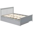 thumbnail image 4 of BEDSMART Lit Double en Bois Massif avec Tiroir-Lit / Gris, 4 of 7