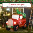 thumbnail image 4 of HOMCOM 6ft Christmas Inflatables Santa on Trunk Mounted Yard Decoration, 4 of 10