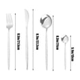 thumbnail image 3 of Stainless Steel Cutlery Set, Hammered Handle Flatware, 24-Piece Kitchen Dining Utensils, Ergonomic Grip, Dishwasher reliable, Rust Resistant, 3 of 6