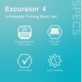 thumbnail image 3 of Intex Excursion Bateau Gonflable pour Rafting et Pêche, 4 Personnes, avec Rames et Pompe (Lot de 3), 3 of 12