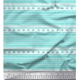 thumbnail image 1 of Soimoi Green polyester Crepe Fabric African Tribal Print Fabric by the Yard 52 Inch Wide, 1 of 3