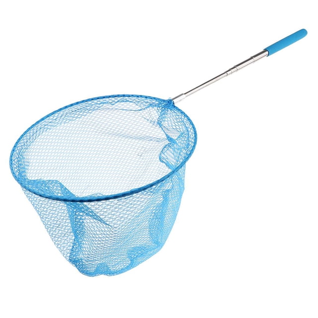 Aquarium de Pêche Petits Poissons Filets Étang Extérieur pour Enfants Bleu