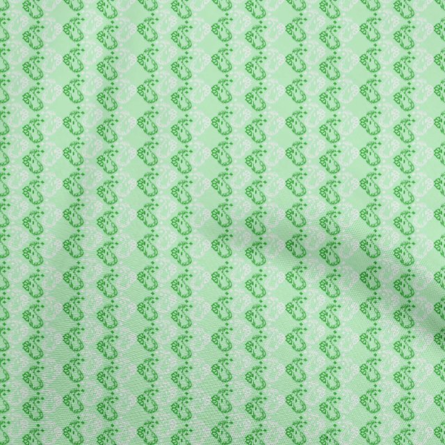 oneOone Rayon Green Fabric Asian Ikat Craft Projects Decor Fabric Printed By The Yard 56 Inch Wide