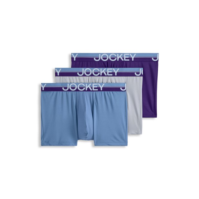 Jockey Men's Infinite Cool Microfiber Stretch 3.5" Trunk - 3 Pack