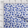 thumbnail image 2 of oneOone Polyester Spandex Medium Blue Fabric Florals Craft Projects Decor Fabric Printed By The Yard 56 Inch Wide, 2 of 4