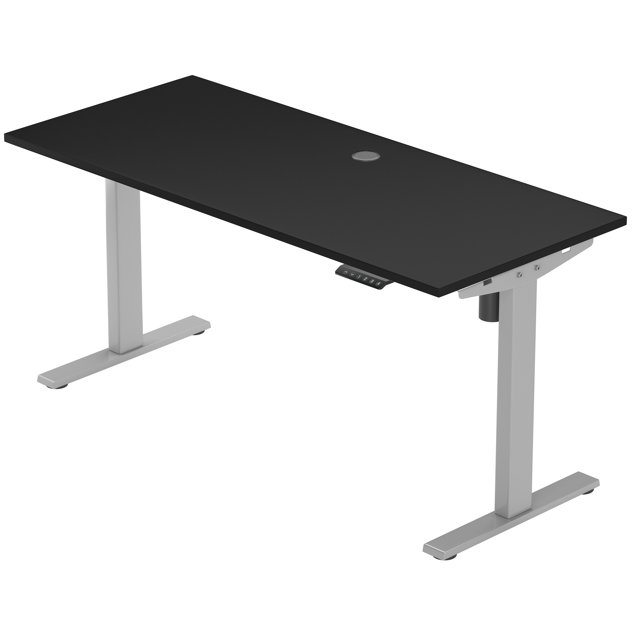 PROGRESSIVE DESK Standing Desk 48x30 - Electric Adjustable Height Stand Up Desk - One Piece Top