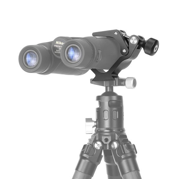 SUNWAYFOTO CC-09 Universal Binocular Tripod Adapter Super Clamp with Arca Swiss Adapter, Compatible with All Tripods, 1/4 and 3/8