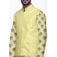 thumbnail image 4 of Atasi Ensemble Kurta Pyjama Indien pour Hommes, Veste Imprimée Classique Décontractée, 4 of 5