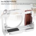 thumbnail image 4 of Camera Cage ZV1 Aluminum Video Rig W/1/4 Inch Screw Holes Cold Shoe Mount Wooden Handle for Microphone Light, 4 of 7