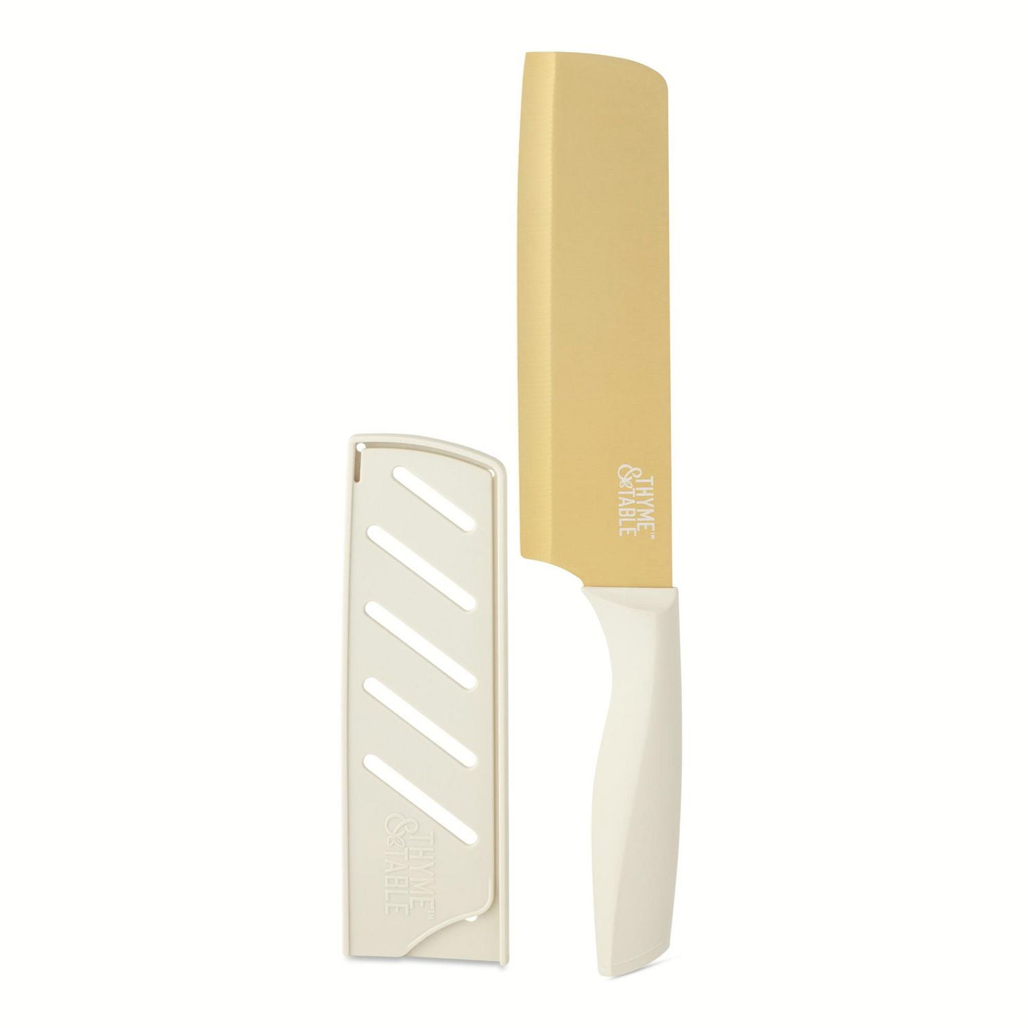 Thyme & Table Essential Edition 20-Piece Cutlery Knife Set, Taupe