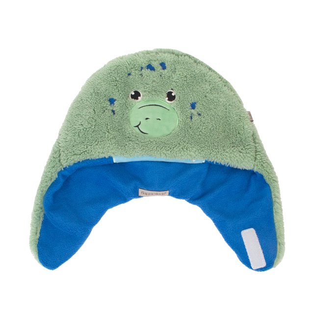 FlapJackKids - Chapeau Sherpa Réversible Dino Vert m 2-4a