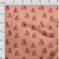 thumbnail image 2 of oneOone Polyester Lycra Fabric Branch & Owl Block Print Fabric By The Yard 56 Inch Wide, 2 of 4