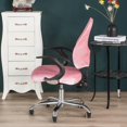 thumbnail image 3 of GROWTH TANK Housse Amovible Extensible pour Chaise de Bureau Rose, 3 of 5