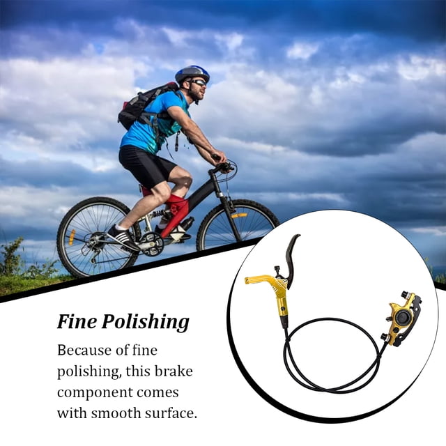 stanreset Bike Brake Set Wheel Stopping Parts Bicycles Accessories Universal Accessory Disc Braking Kit Replacement Golden Front Left Brake