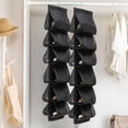 thumbnail image 4 of LSLJS Hanging Shoe Organizer for Closet With 12 Large Pockets Roating Hanger for Storage Mens Shoes, Clothes,Also Can Used As Travel Shoe Rack Hanging, Laundry Basket, 4 of 8