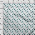 thumbnail image 3 of oneOone Polyester Spandex White Fabric Floral Craft Projects Decor Fabric Printed By The Yard 56 Inch Wide, 3 of 4
