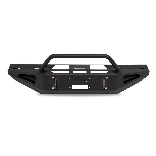 Fab Fours Bumper FS08-RS1962-1 Acier Rouge; Design en une Pièce; Ajustement Direct; Matériel de Montage Inclus; avec Garde de Pré-Coureur; avec Support de Treuil Interne; avec Supports de Manille Intégrés