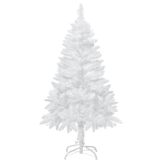 HOMCOM Arbre de Noël Artificiel de 4 Pi avec 202 Branches Réalistes, Blanc