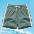 thumbnail image 2 of Xdzjlr Sport Shorts Men,Summer Ribbon Patchwork Breathable Mens Shorts Casual Relaxed Fit, 2 of 4