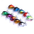 thumbnail image 1 of 10 Pcs Mini Floating Bionic Fishing Lures - Micro Metal Crankbaits for Freshwater & Saltwater Fish, Multi-Color Artificial Bait Kit, 3cm 1.5g, High Attraction Tackle, 1 of 8