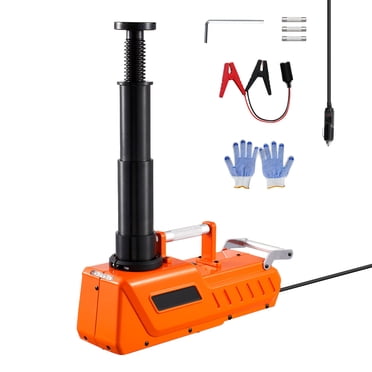 KFFKFF Electric Car Jack, 15 Tons /33000 lbs, Adjustable Electric Scissor Jack with High Load Capacity, 12V Dual-Powered Tire Change Replacement with LED Light, Portable Jack kit