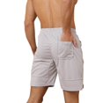 thumbnail image 3 of Plebaso Men's Athletic Shorts Casual Drawstring Quick Dry Running Shorts Lightweight with Zipper Pockets, 3 of 6