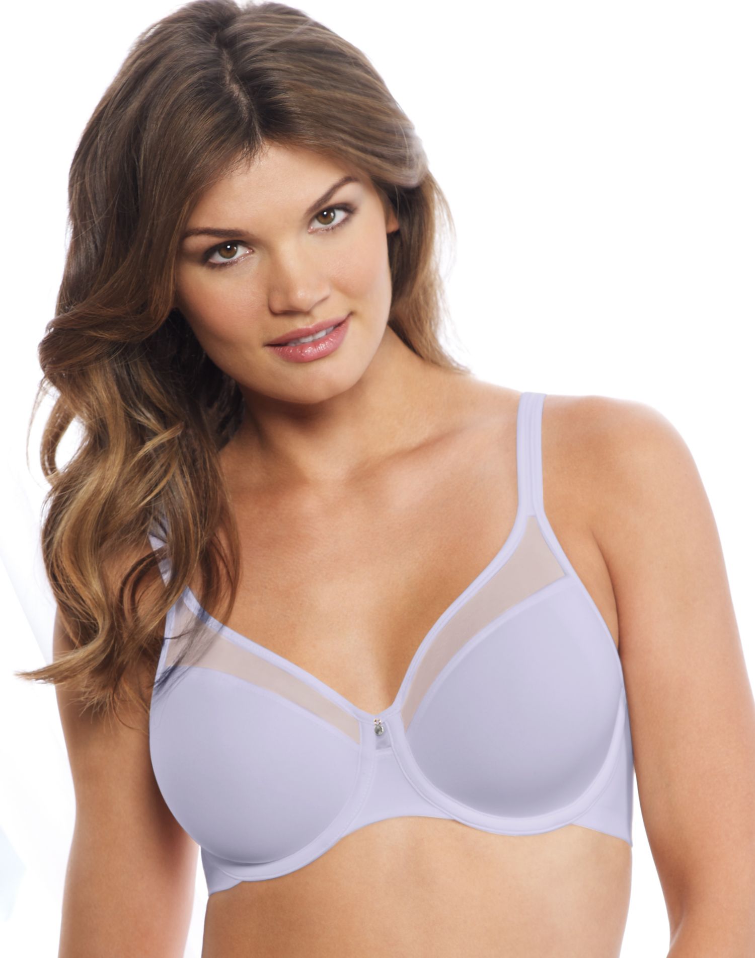 Bali Womens One Smooth U Ultra Light Illusion Neckline Underwire Bra, 34DD