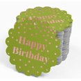 thumbnail image 4 of Inkdotpot Happy Birthday Bottle Tag Real Rose Gold Foil Favor Hang Tags 100 Pack, 4 of 6