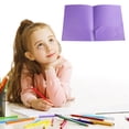 thumbnail image 2 of Under $2 Expanding File Folder , Purple Pocket Expanding Folder, Heavy Duty Plastic Folder with 2 Pockets & Business Card Slot, Letter Size Exam Document Organizer, by Goohae, 2 of 8