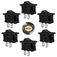 thumbnail image 4 of MasteelfCA UEETEK 20 Pcs Interrupteur à Bascule 2 Broches Marche/arrêt Mini Interrupteur à Bascule pour Bateau Voiture Auto Bateau Rond à Bouton-Pression (15x21mm), 4 of 7