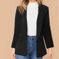 thumbnail image 2 of IROINID Veste Blazer pour Femmes Manches Longues Couleur Unie Col Rabattu, Cardigan Ample pour Affaires, 2 of 9