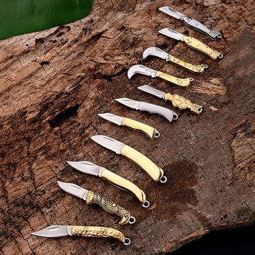 Lubelski Practical Foldable Mini Knife High Hardness Sharp Metal Pocket Knife for Home