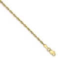 thumbnail image 1 of 10K Yellow Gold 2.0mm Diamond Cut Extra-Lite Rope Chain, 1 of 5