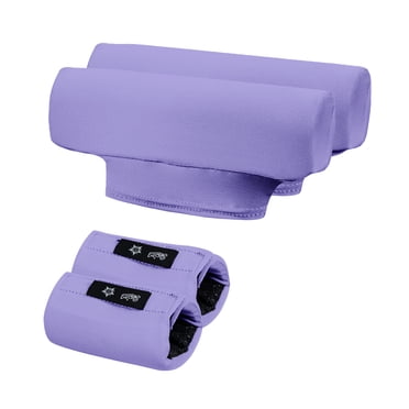 CAVENDY Underarm Crutch Pads & Hand Grip Covers, 4-Piece Set,Purple