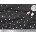 thumbnail image 2 of Soimoi Poly Georgette Fabric Leaves & Anemone Flower Panel Printed Fabric 1 Yard 42 Inch Wide, 2 of 3