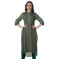 thumbnail image 1 of Moomaya Kurta d'Été en Coton Longueur Genou Imprimé Manches Retroussables Kurtis pour Femmes, 1 of 6