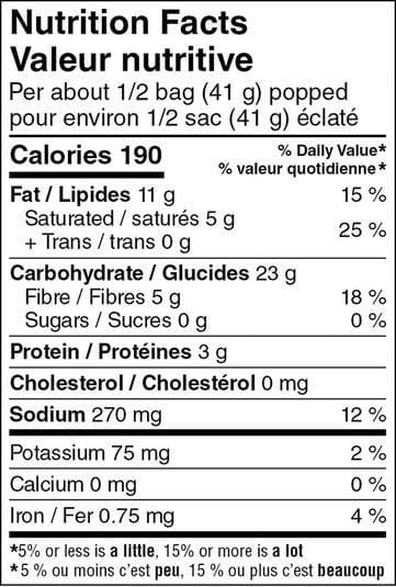 Maïs à éclater pour le micro-ondes Great Value au saveur beurre