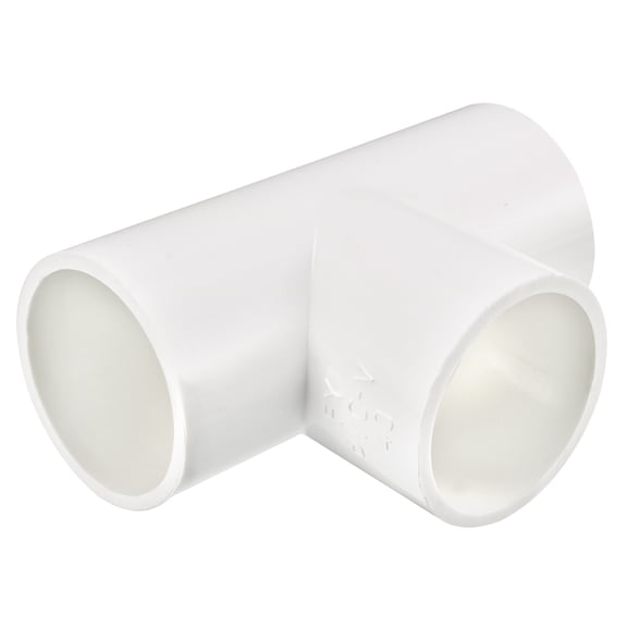 Unique Bargains Raccord de Tuyau en PVC 40mm Raccord en T 2 Pcs