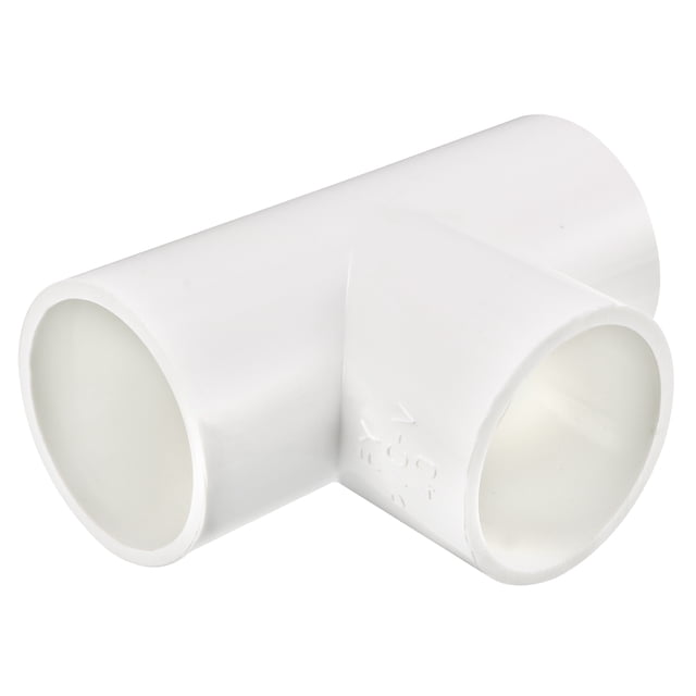 Unique Bargains Raccord de Tuyau en PVC 40mm Raccord en T 2 Pcs