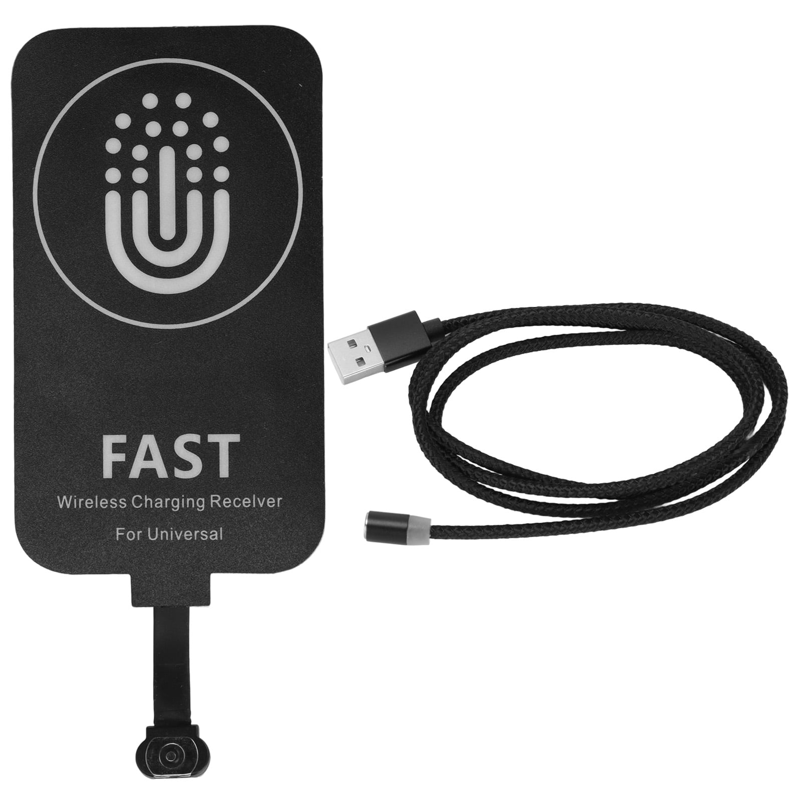 Type C Wireless Charger Universal Ultra Slim Wireless Charging Receiver Patch with Magnetic Charging Line for Huawei 10W