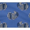 thumbnail image 4 of oneOone Cotton Flex Fabric Fish Block Print Fabric BTY 40 Inch Wide, 4 of 4