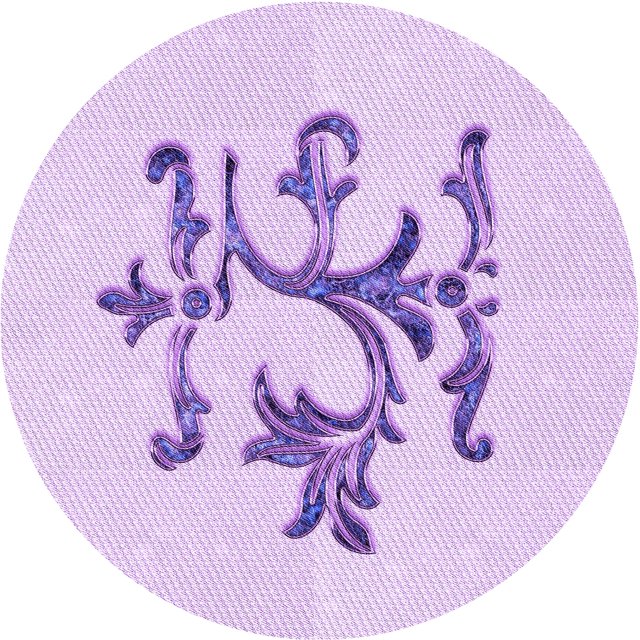 Ahgly Tapis Rond Lavable en Machine Intérieur Transitionnel Heliotrope Violet, 7 Pieds Rond
