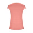thumbnail image 3 of Mikilon Ensemble Élégant pour Femmes 2 Pcs Imprimé Manches Courtes Patchwork en Dentelle Col Rond Chic Confortable Rose m, 3 of 5
